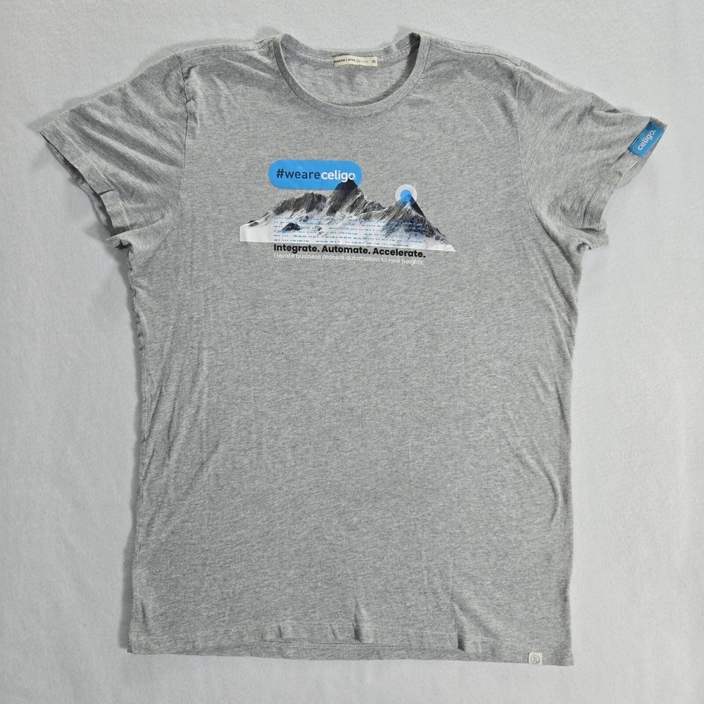 Marine Layer Top Womens Short Sleeve T-Shirt Size XL Gray Crew Neck